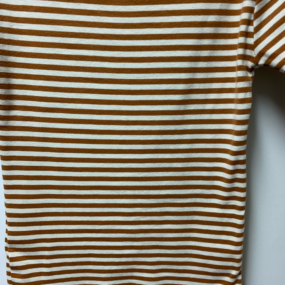 J. Crew Brown Tan Fitted Short Sleeve T-Shirt - Picture 7 of 11